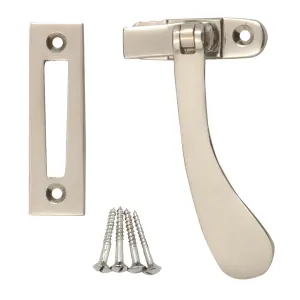 Satin Brass Nickel effect Casement fastener