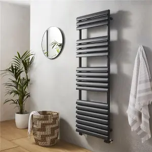 1100mm (H) x 500mm (W) - Vertical Bathroom Towel Radiator (Derby) - (1.1m x 0.5m)