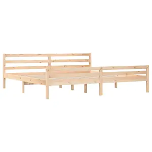 Berkfield Bed Frame Solid Wood 200x200 cm