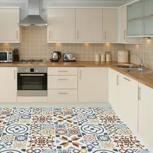 Azulejo Tiles Melange Self-adhesive kitchen, bathroom, home floor sticker