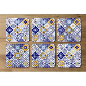 Square 6 Piece Coaster Set (Set of 6)