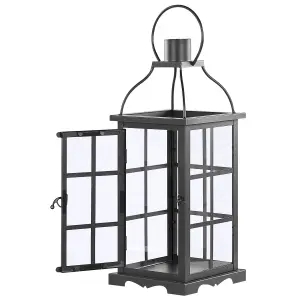 Beliani Traditional Lantern CLARA Metal Black