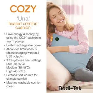 COZY HEATED CUSHION UNA 45cm x 45cm