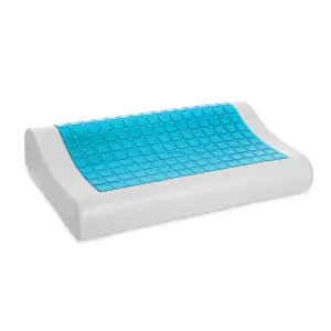 LIVIVO Cooling Memory Foam Contour Pillow with Gel