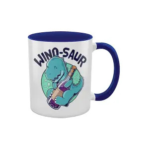 Grindstore Wino-Saur Inner Two Tone Mug White/Blue (One Size)