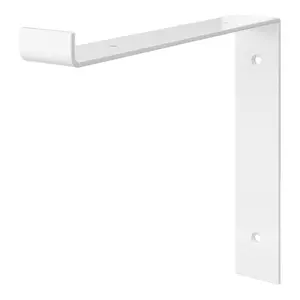 GoodHome Elgar White Steel L shape Shelving bracket (H)175mm (D)200mm