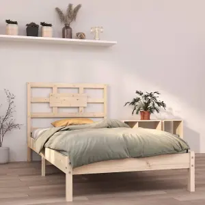 Berkfield Bed Frame Solid Wood 90x200 cm