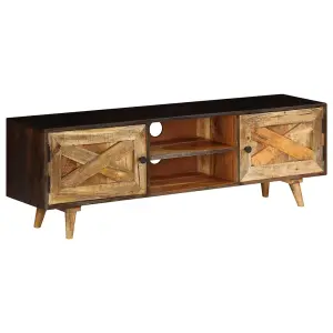 Berkfield TV Cabinet Solid Mango Wood 140x30x45 cm