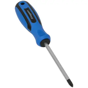 Premium Phillips 2 x 100mm Screwdriver with Soft Grip Handle and Chrome Vanadium Shaft