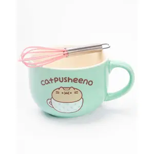 Pusheen Catpusheeno Mug and Stencil Set Turquoise/Pink (One Size)