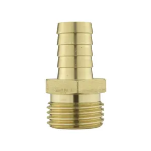 Solid brass pipe hosetails to male bsp thread for pumps,filters water features and fountains,13mm barb-1/2" bsp (21mm)