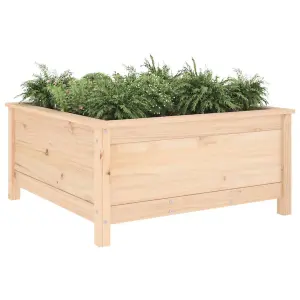 Berkfield Garden Planter 82.5x82.5x39 cm Solid Wood Pine