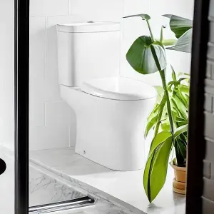 Banyetti Amalfi Open Back Close Coupled Toilet with Soft Close Seat