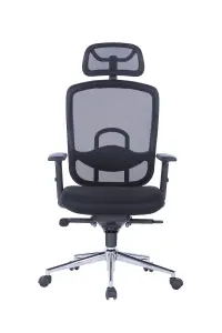 Miami Office Chair with Wheels in Black