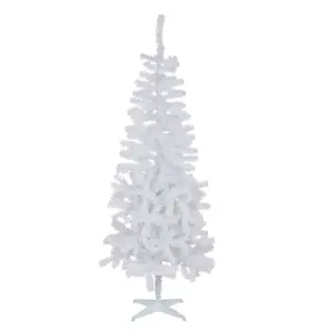 6ft Orelle Iridescent White Wrapped Full Artificial Christmas tree