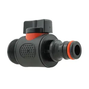 Garden Watering Hose/irrgation Flow Control Valve Male-femaleclick-Lock/Thread (Male Thread-Male Click-Lock)