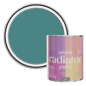 Rust-Oleum Peacock Suit Satin Radiator Paint 750ml