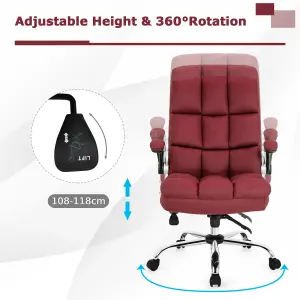 Costway Executive Office Chair Ergonomic Padded High Back Swivel Computer Desk Chairs