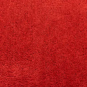 Rug OVIEDO Short Pile Red 100x200 cm