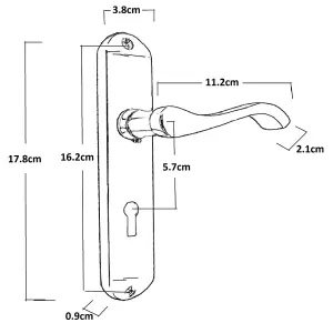 Cadenza Door Handles on Backplate Chrome Scroll Sash Lock Set