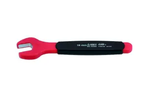 Laser Tools 8551 VDE 1000V Insulated Single Open Ended Spanner 18mm