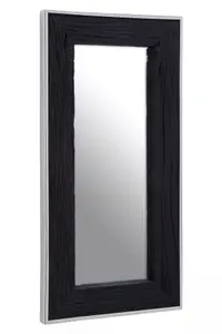 Interiors by Premier Kerala Black Rectangular Mirror