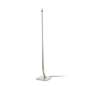 Luminosa Rem 1 Light Floor Lamp Satin Nickel - Shade Not Included, E27