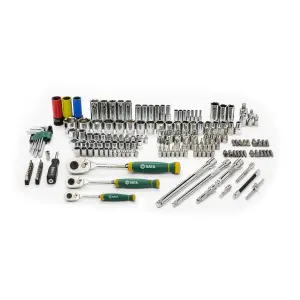 Sata 180Pc Mechanic Tool Metric Ratchet & Socket Set 1/4, 3/8, 1/2