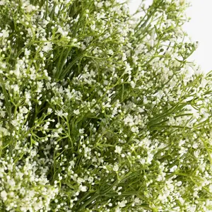 Blooming Artificial - Multi-Pack of Artificial Gypsophilia Stems - Indoor Use