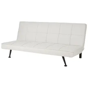 Beliani Retro Sofa Bed HASLE Light Beige