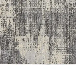 Grey Beige Modern Easy to Clean Abstract Rug For Dining Room Bedroom And Living Room-122cm X 183cm