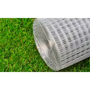 Berkfield Chicken Wire Fence Galvanised Steel 10x1 m Silver