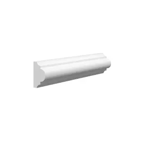 Wall Panels World Astragal Maxi MDF Wall Panel Moulding - 40mm x 25mm x 4200mm, Primed