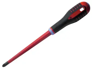 Bahco BE-8820SL ERGO Slim VDE Insulated Pozidriv Screwdriver PZ2 x 80mm BAHBE8820SL