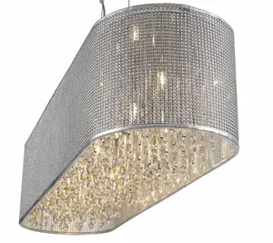 Luminosa Spring 6 Light Ceiling Pendant Silver, G9