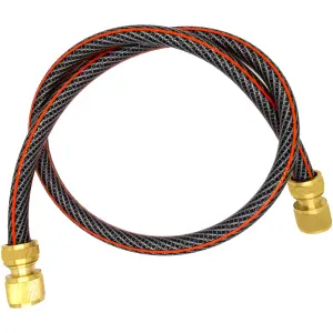 Garden Hose Pipe, Outdoor Tap to Reel Connection Set with 2 Brass Quick Connectors, 6 Layers, Non-Toxic 1/2" Hose (1 m / 3.28 ft)