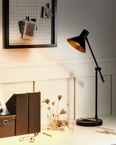 Metal Table Lamp Black PINKEEN