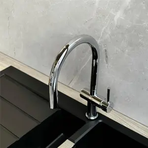 Liquida W19CH Single Lever Pull Out Head Chrome Kitchen Mixer Tap