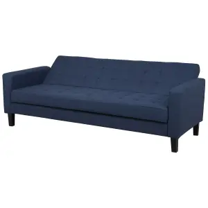 Beliani Traditional Sofa Bed VEHKOO Dark Blue