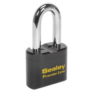 Sealey Steel Body Combination Padlock Long Shackle Heavy Duty 62mm PL603L