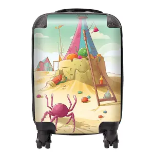 Crab On A Beach Holiday Suitcase - Small