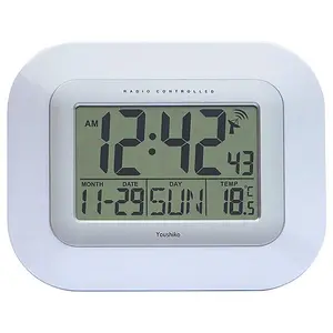 Radio Controlled LCD Wall Mountable and Desk Clock - YC8020