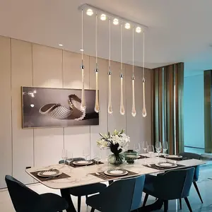 6 - Light Chrome LED Kitchen Island Pendant