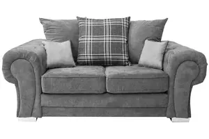 Verona 2 Seater Sofa Fabric Grey