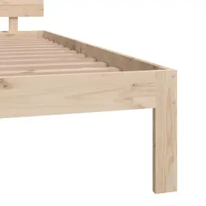 Berkfield Bed Frame Solid Wood 180x200 cm Super King Size