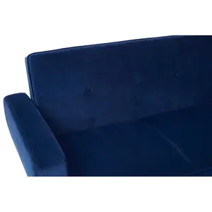 Interiors by Premier Serene 3 Seat Navy Sofa Bed