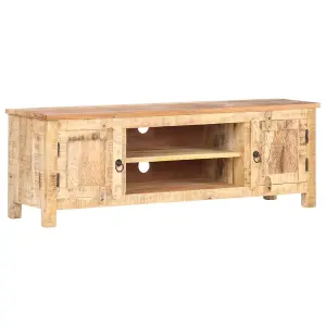 Berkfield TV Cabinet 120x30x40 cm Rough Mango Wood