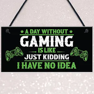 Red Ocean Gaming Bedroom Door Sign Funny Novelty Gamer Gifts Accessories Christmas Gift For Gamer Birthday Gift For Brother Son