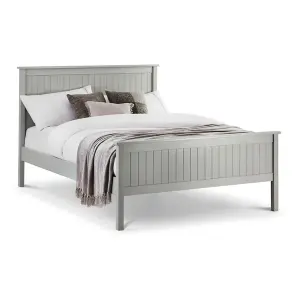 New England Dove Grey Lacquer Bed Frame - Single 3ft (90cm)