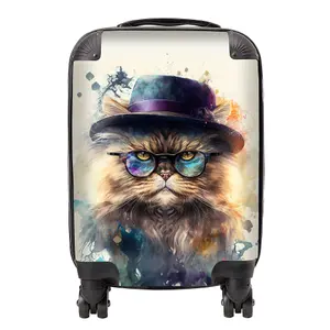 Persian Cat Splashart Suitcase - Mini Cabin